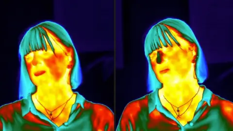 Your nose gets colder when you’re stressed. These thermal images show the change